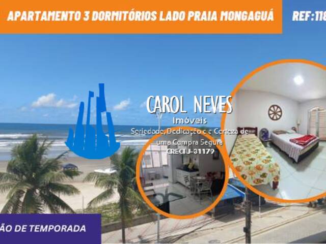 #11828 - Apartamento para Temporada em Mongaguá - SP